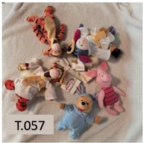 Disney | Accessories | T57 Disney Plush Eeyore Tigger Pooh Piglet 999 ...